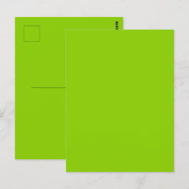 Brat Green Solid Color Postkarte