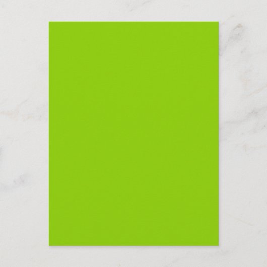 Brat Green Solid Color Postkarte (Vorderseite)