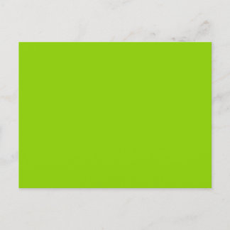 Brat Green Solid Color Postkarte