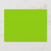 Brat Green Solid Color Postkarte (Vorderseite)
