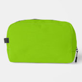 Brat Green Solid Color Waschbeutel (Vorderseite)