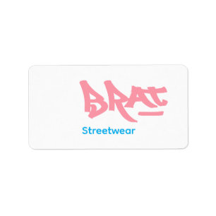 Brat logo adressaufkleber