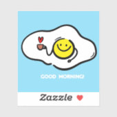 Brateier am guten Morgen Aufkleber (Blatt)