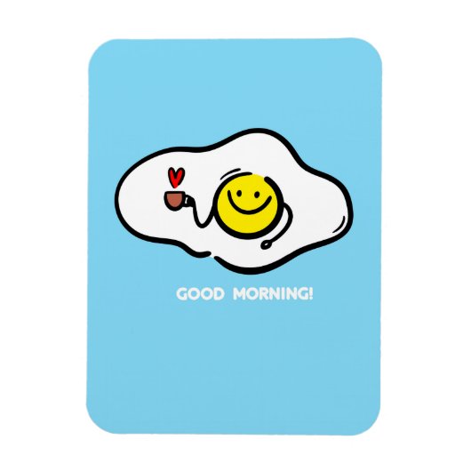 Brateier am guten Morgen Magnet (Vertikal)