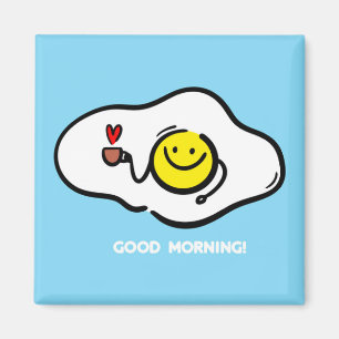 Brateier am guten Morgen Magnet