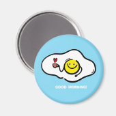 Brateier am guten Morgen Magnet (Vorderseite/Rückseite)