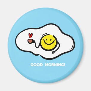 Brateier am guten Morgen Magnet