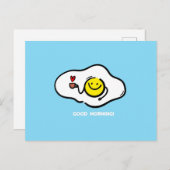 Brateier am guten Morgen Postkarte (Vorne/Hinten)