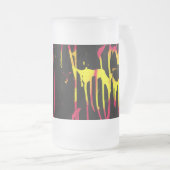 Braten und Sporen und mattiertes Bacchanal Mattglas Bierglas (VorderseiteRechts)