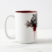 Bratenfetblut Zweifarbige Tasse (Links)