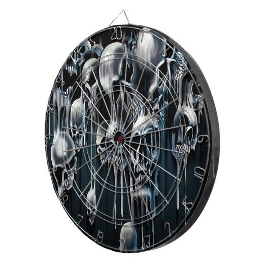 Bratenfett-Schädel Dartscheibe (Vorderseite rechts)