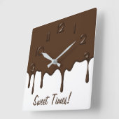 Bratenfett-Schokolade - Wanduhr (Winkel)