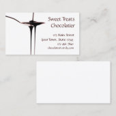 Bratenfett-Schokoladen-Visitenkarte Visitenkarte (Vorne/Hinten)