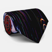 Bratenfett-Tinte, bunte Regenbogengalaxie Krawatte (Gerollt)