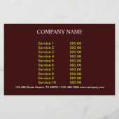 Brathahn, privater Koch, Catering Flyer (Hinten)