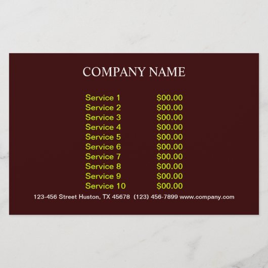 Brathahn, privater Koch, Catering Flyer (Hinten)