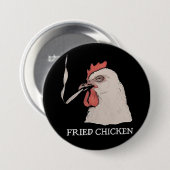 Brathähnchen-Knopf Button (Vorne & Hinten)