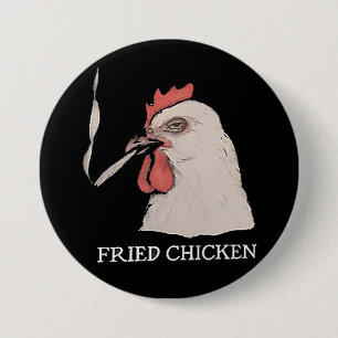 Brathähnchen-Knopf Button