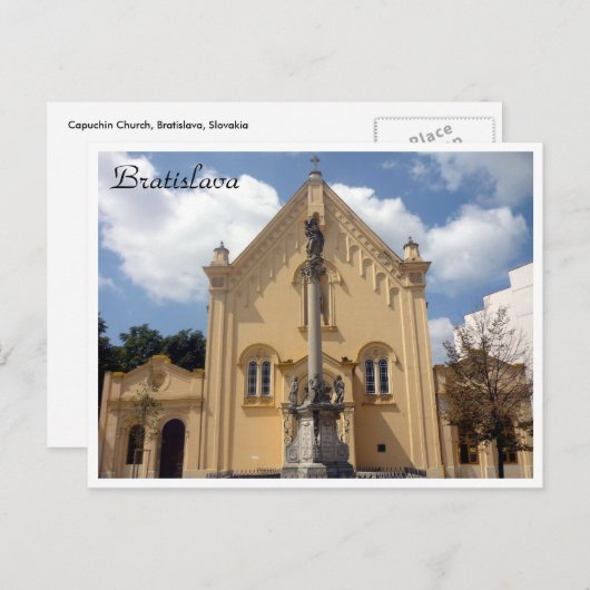 Bratilava-Kapuzingrenze Postkarte (Vorne/Hinten)