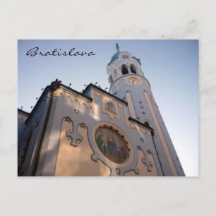 Bratilava Kirche blau Postkarte