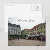 Bratilava Postkarte (Vorne/Hinten)