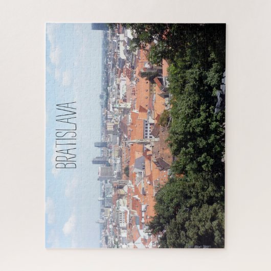 Bratilava Stadt grün Puzzle (Vertikal)