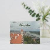 Bratislava and the Danube River in Slovakia Postkarte (Stehend Vorderseite)