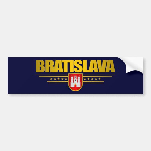 Bratislava Autoaufkleber (Vorne)