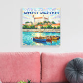 Bratislava Burg Wasserfront Leinwand Kunst (Insitu (Wohnzimmer))
