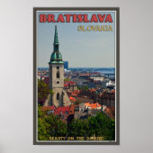 Bratislava Cityscape Poster (Vorne)