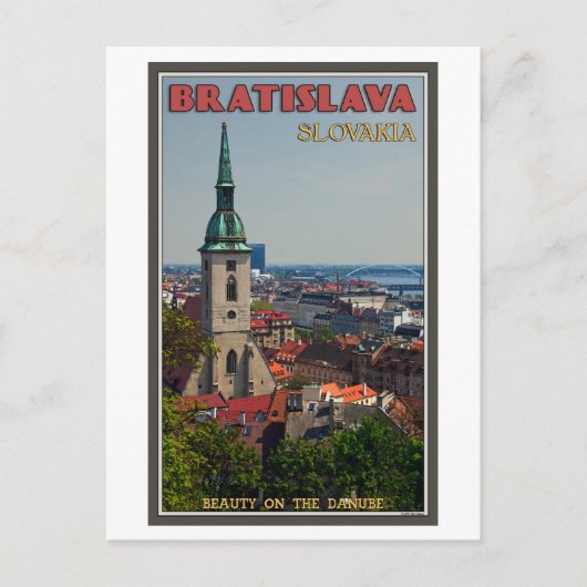 Bratislava Cityscape Postkarte (Vorderseite)