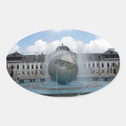 Bratislava grassalkovich ovaler aufkleber (Vorderseite)