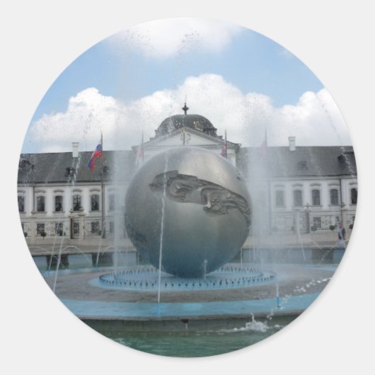 Bratislava grassalkovich runder aufkleber (Vorderseite)