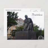 Bratislava hviezdoslav Statue Postkarte (Vorne/Hinten)
