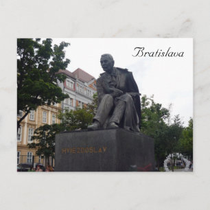 Bratislava hviezdoslav Statue Postkarte