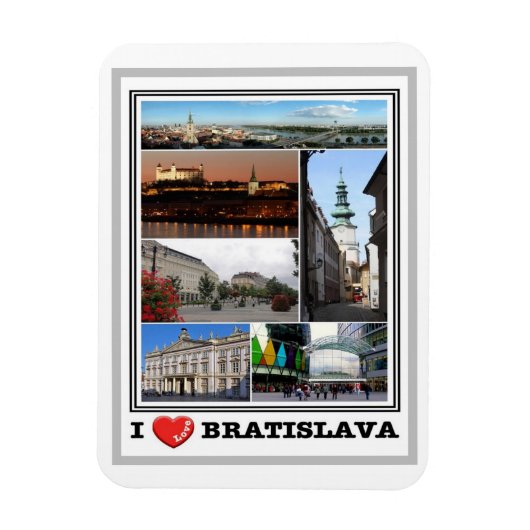 Bratislava - I Liebe - Slowakei - Magnet (Vertikal)