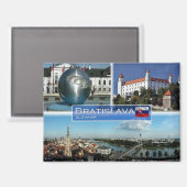 Bratislava Magnet (Vorderseite/Rückseite)