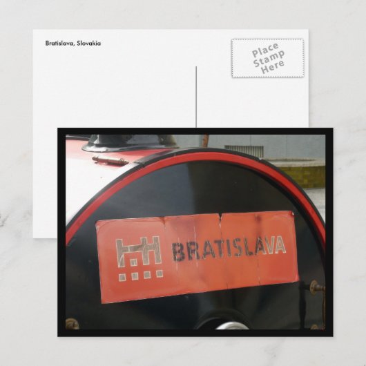 Bratislava-Markierung Postkarte (Vorne/Hinten)