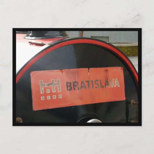 Bratislava-Markierung Postkarte (Vorderseite)