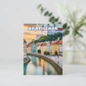 Bratislava, Perle am Ufer der Donau Postkarte (Stehend Vorderseite)