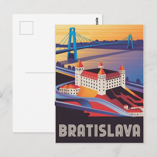 Bratislava Postkarte (Vorne/Hinten)