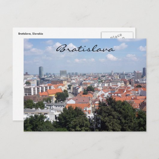 Bratislava Postkarte (Vorne/Hinten)