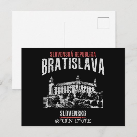 Bratislava Postkarte (Vorne/Hinten)