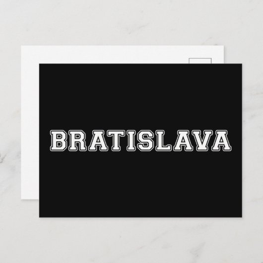 Bratislava Postkarte (Vorne/Hinten)