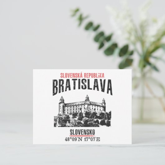 Bratislava Postkarte (Stehend Vorderseite)