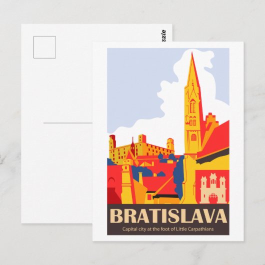 Bratislava Postkarte (Vorne/Hinten)
