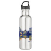 Bratislava Skyline Edelstahlflasche (Vorderseite)