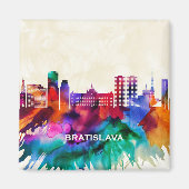 Bratislava Skyline Magnet (Vorne)