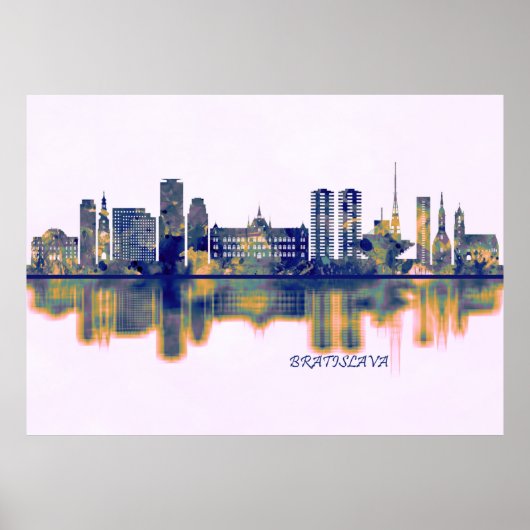 Bratislava Skyline Poster (Vorne)