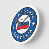 Bratislava Slovakia Runde Wanduhr (Winkel)